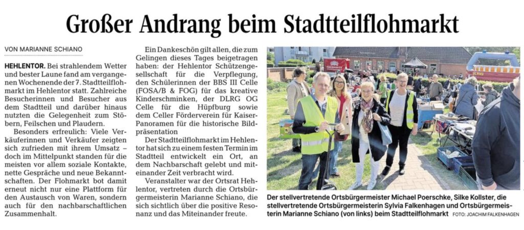 Flohmarkt des Ortsrates